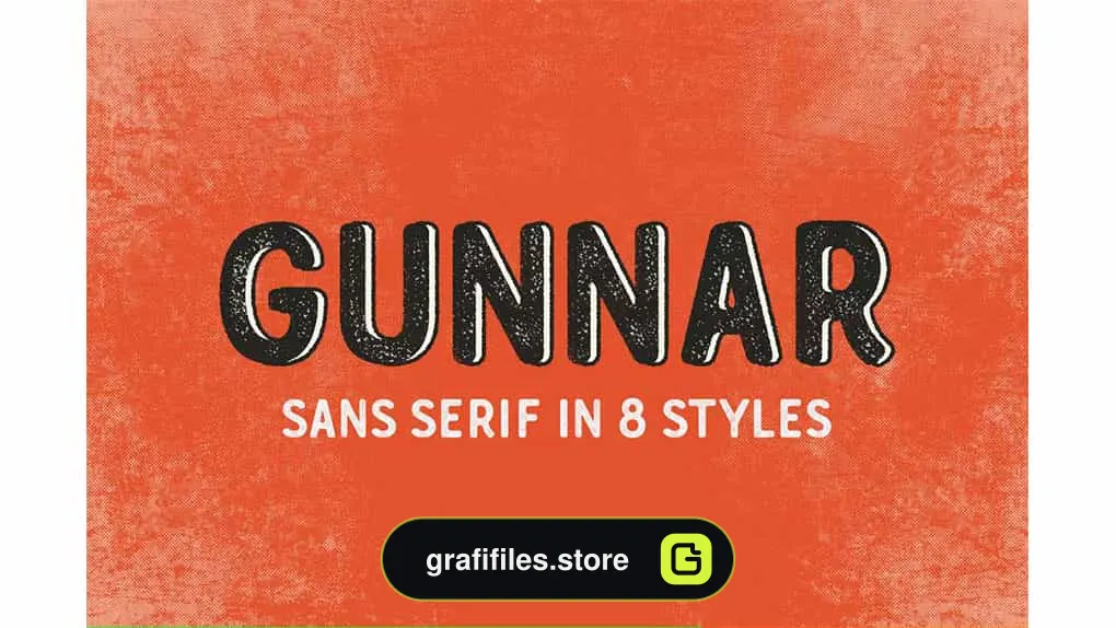 فونت انگلیسی Gunnar