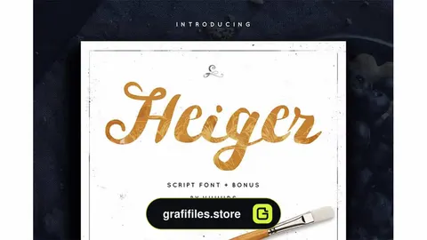 فونت انگلیسی Heiger