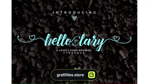 فونت انگلیسی Hello Lary Font