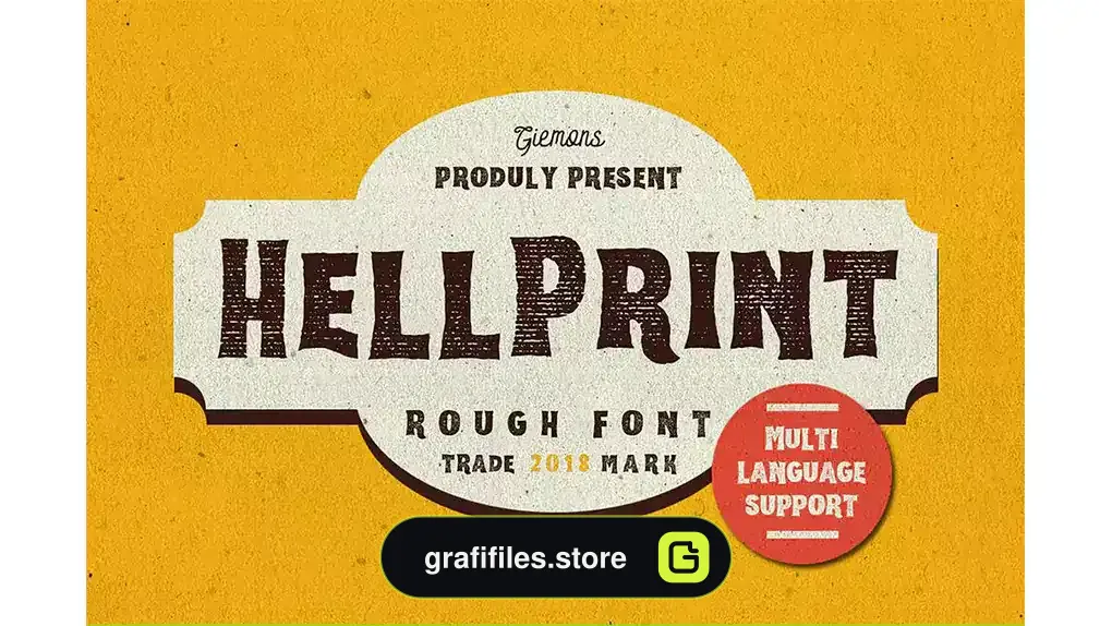فونت انگلیسی Helprint Typeface