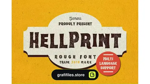فونت انگلیسی Helprint Typeface