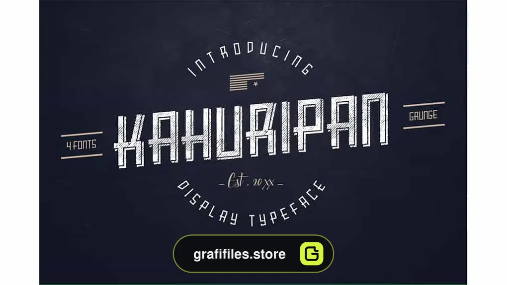 فونت انگلیسی Kahuripan