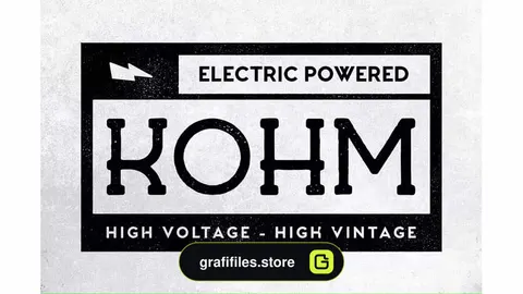 فونت انگلیسی Kohm - Vintage Font