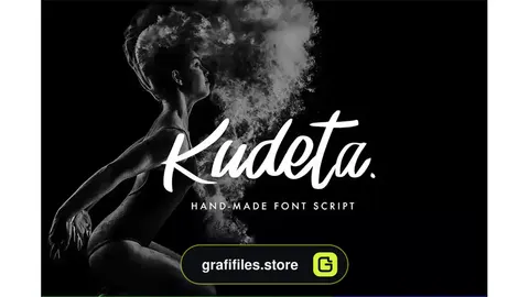 فونت انگلیسی Kudeta - Handmade Font Script