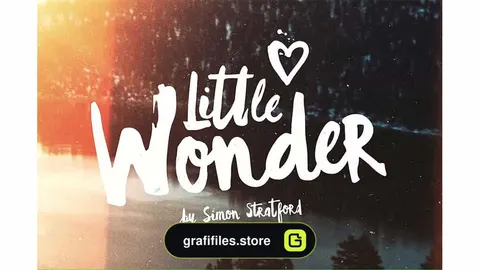 فونت انگلیسی Little Wonder font