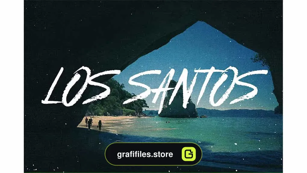 فونت انگلیسی Los Santos - Typeface