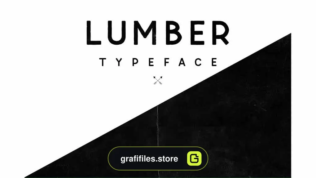 فونت انگلیسی Lumber Typeface