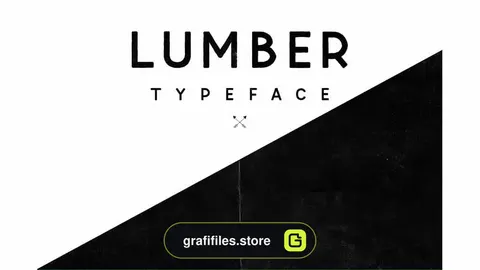 فونت انگلیسی Lumber Typeface