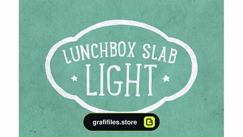 فونت انگلیسی Lunchbox Slab Light