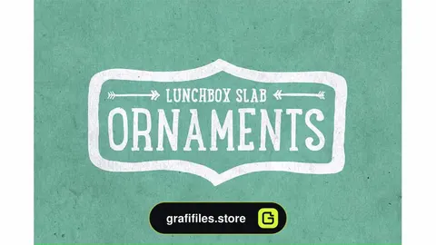 فونت انگلیسی Lunchbox Slab Ornaments