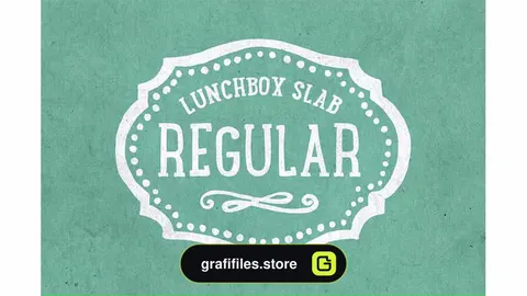فونت انگلیسی Lunchbox Slab Regular