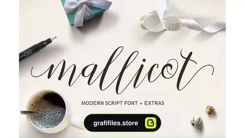 فونت انگلیسی Mallicot Script