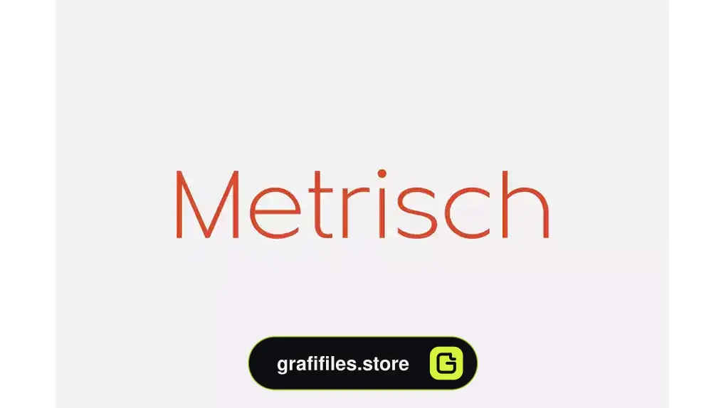 فونت انگلیسی Metrisch