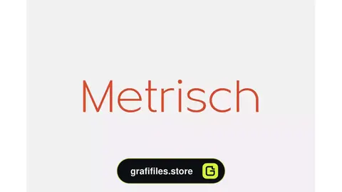 فونت انگلیسی Metrisch