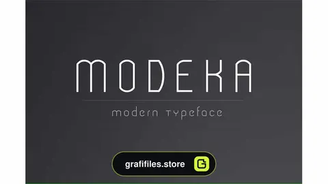 فونت انگلیسی Modeka - Modern Font