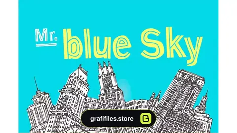 فونت انگلیسی Mr Blue Sky Font