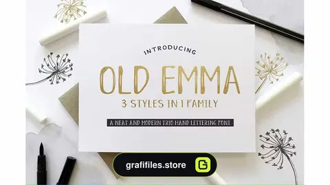 فونت انگلیسی Old Emma