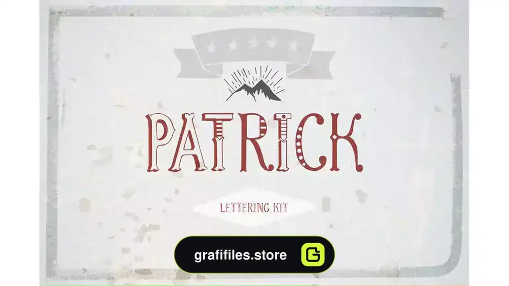 فونت انگلیسی Patrick font & Lettering Kit