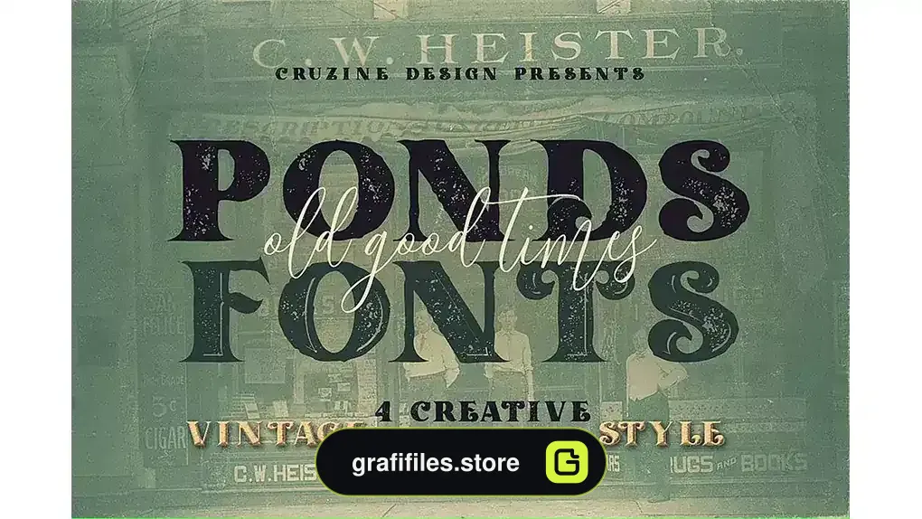 فونت انگلیسی Ponds Typeface