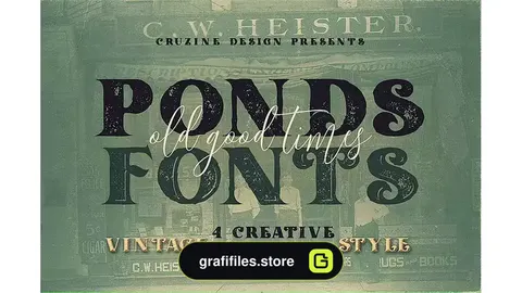 فونت انگلیسی Ponds Typeface