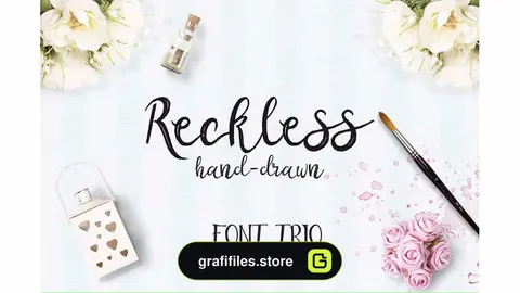 فونت انگلیسی Reckless Font Trio