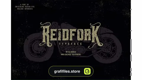فونت انگلیسی Reidfork Typeface