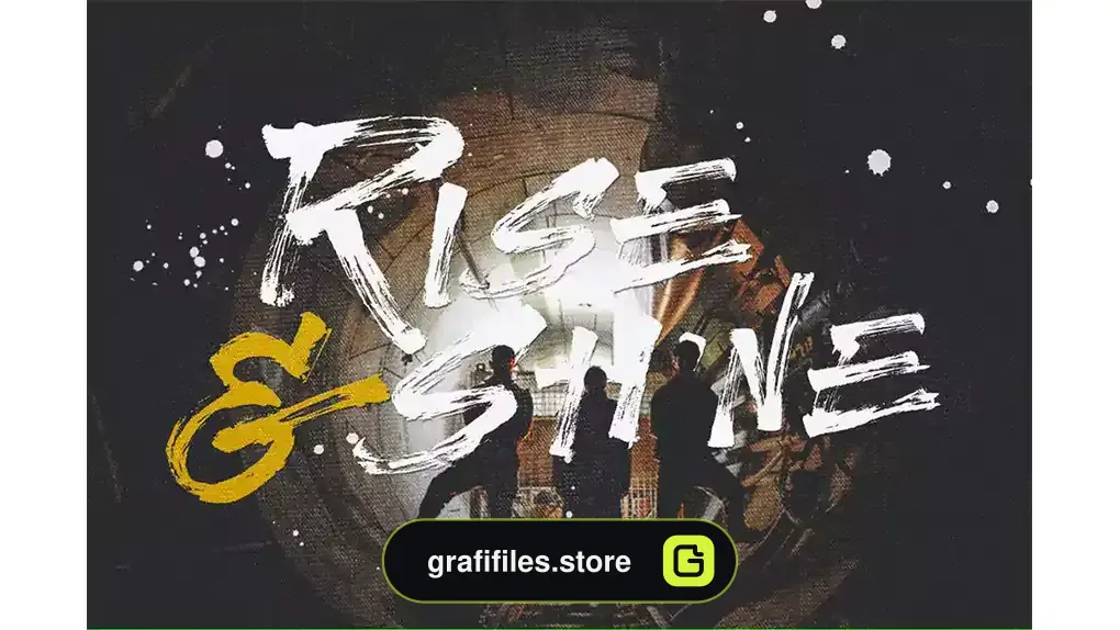 فونت انگلیسی Rise & shine