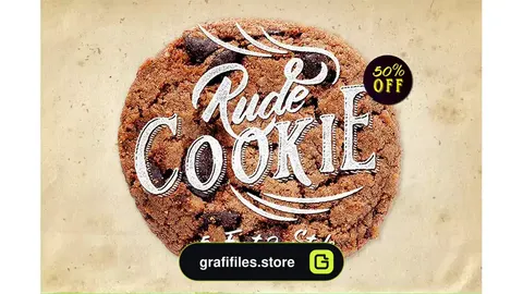 فونت انگلیسی Rude Cookie Font Layer