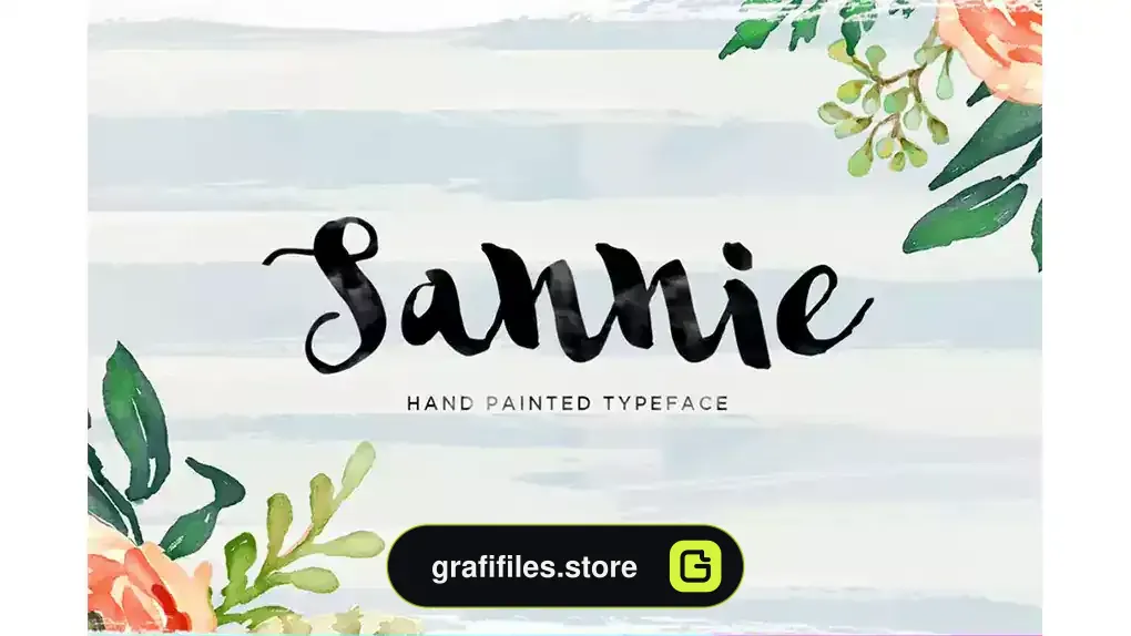 فونت انگلیسی Sannie Typeface