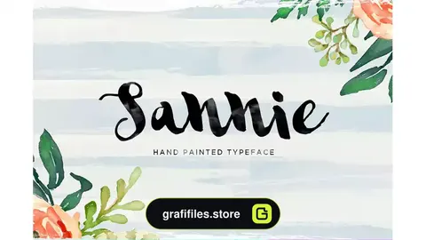 فونت انگلیسی Sannie Typeface