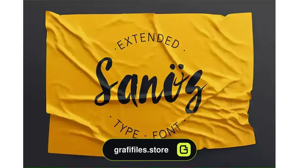 فونت انگلیسی Sanös Extended Script Font