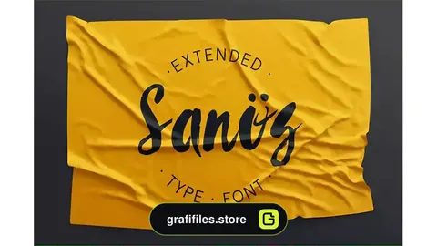 فونت انگلیسی Sanös Extended Script Font