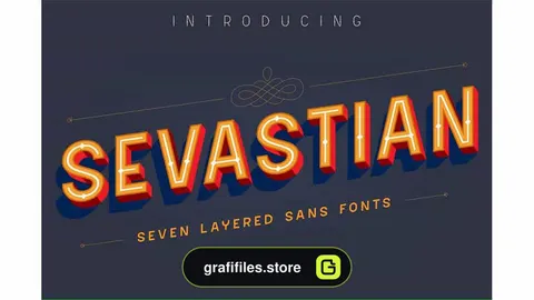 فونت انگلیسی Sevastian