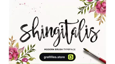 فونت انگلیسی Shingitalis Typeface