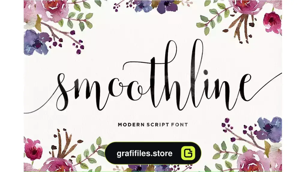 فونت انگلیسی Smoothline Script