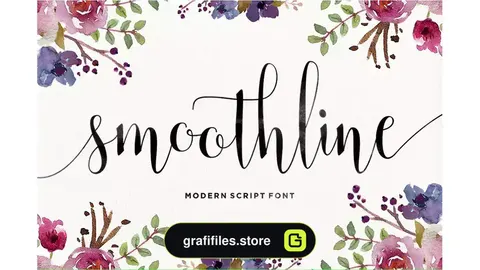 فونت انگلیسی Smoothline Script