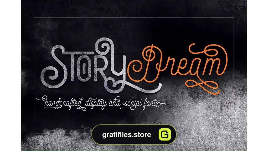 فونت انگلیسی Story Dream , Script & Display