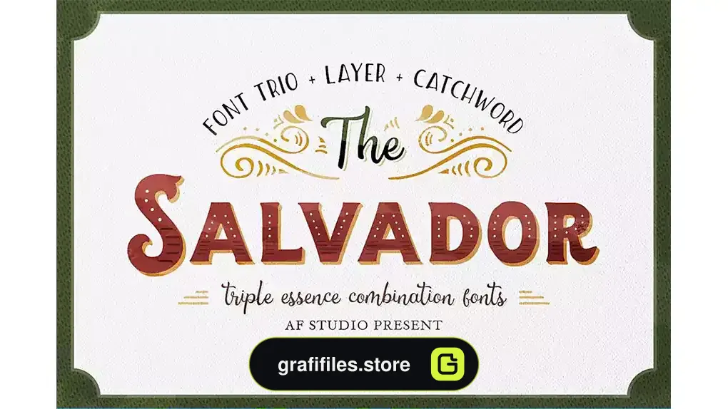 فونت انگلیسی The Salvador