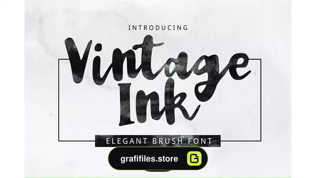 فونت انگلیسی Vintage Ink Font
