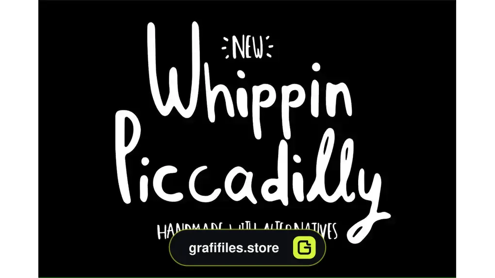فونت انگلیسی Whippin Piccadilly font