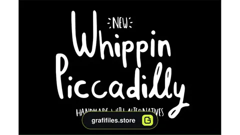 فونت انگلیسی Whippin Piccadilly font