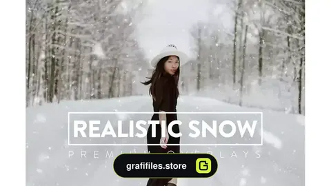 افکت دانه برف واقعی روی عکس و تصاویر Real Snow Overlays