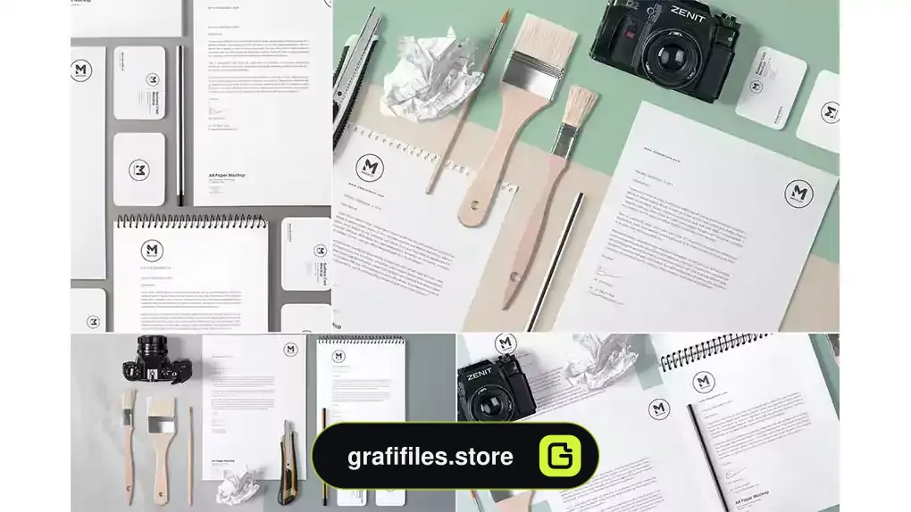 موکاپ ست اداری Stunning Stationery Mockups Set