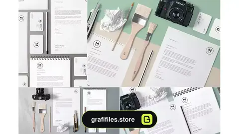 موکاپ ست اداری Stunning Stationery Mockups Set
