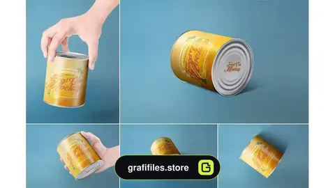 موکاپ بسته بندی قوطی Can Packaging Mockups