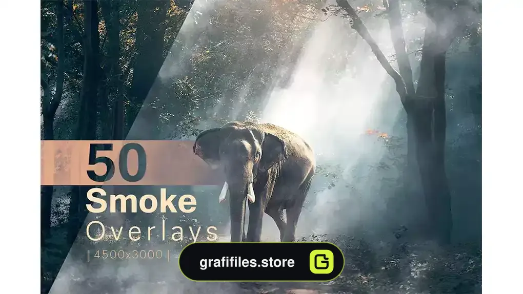افکت دود روی عکس و تصاویر Smoke Overlays