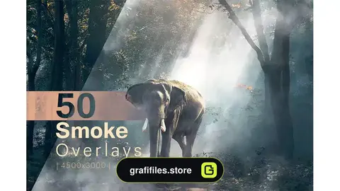 افکت دود روی عکس و تصاویر Smoke Overlays
