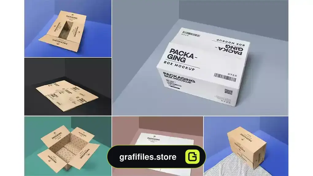 موکاپ جعبه Packaging Box Mockups