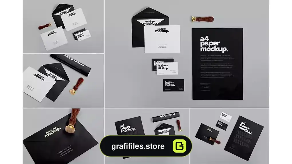 موکاپ ست اداری Stationery Design Mockups