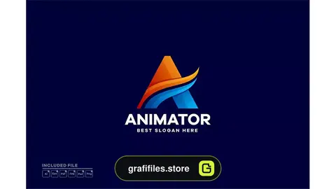 طرح لایه باز لوگو Abstract Letter A Logo